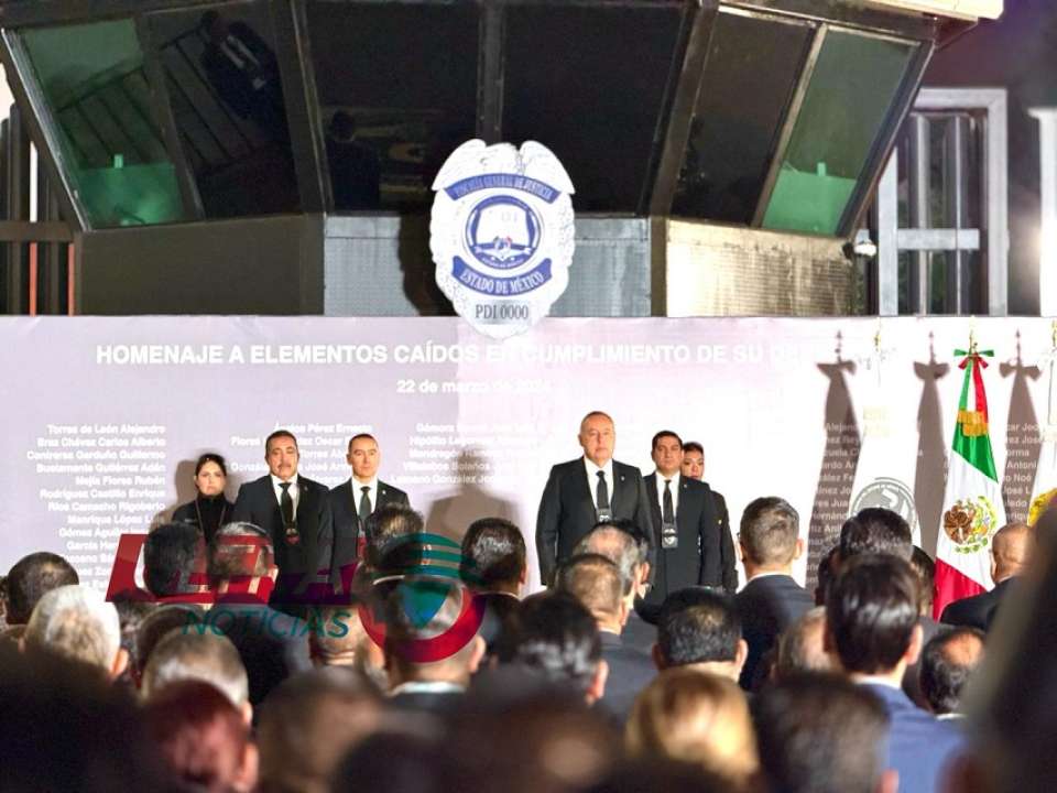 #Seguridad | Dan homenaje a elementos de la FGJEM abatidos en Coatepec Harinas en 2022