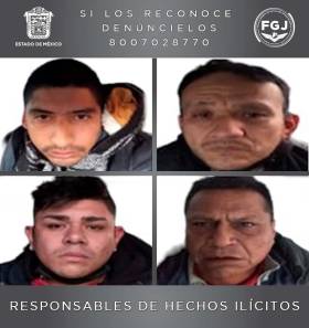 #Seguridad | 60 años de prisión a cuatro acusados de secuestro exprés en Ecatepec