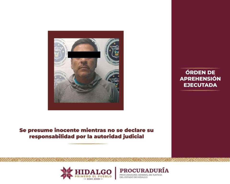 Imagen: Secretaría de Seguridad Pública de Hidalgo.
