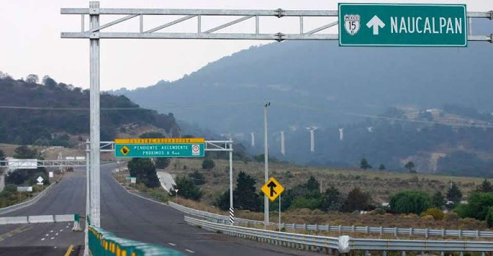 Ante trabajos de mantenimiento se anunció el cierre nocturno en la autopista Toluca-Naucalpan