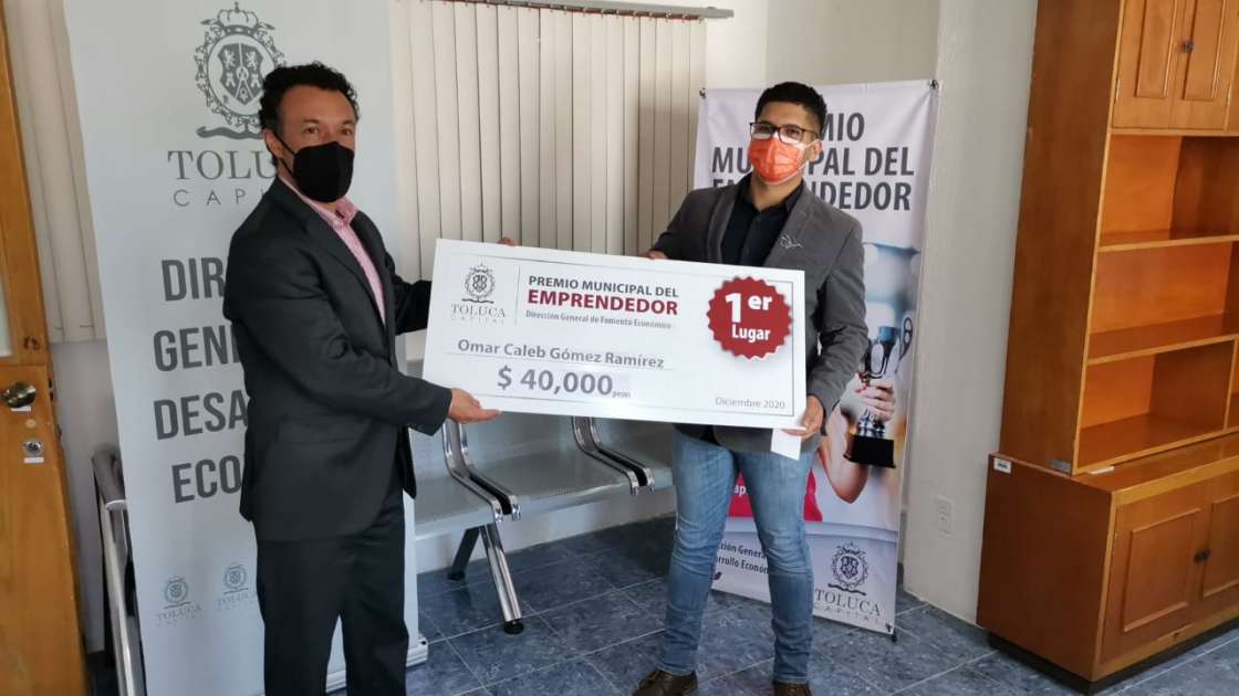 Reconoce Toluca a ganadores del Premio Municipal del Emprendedor 2020