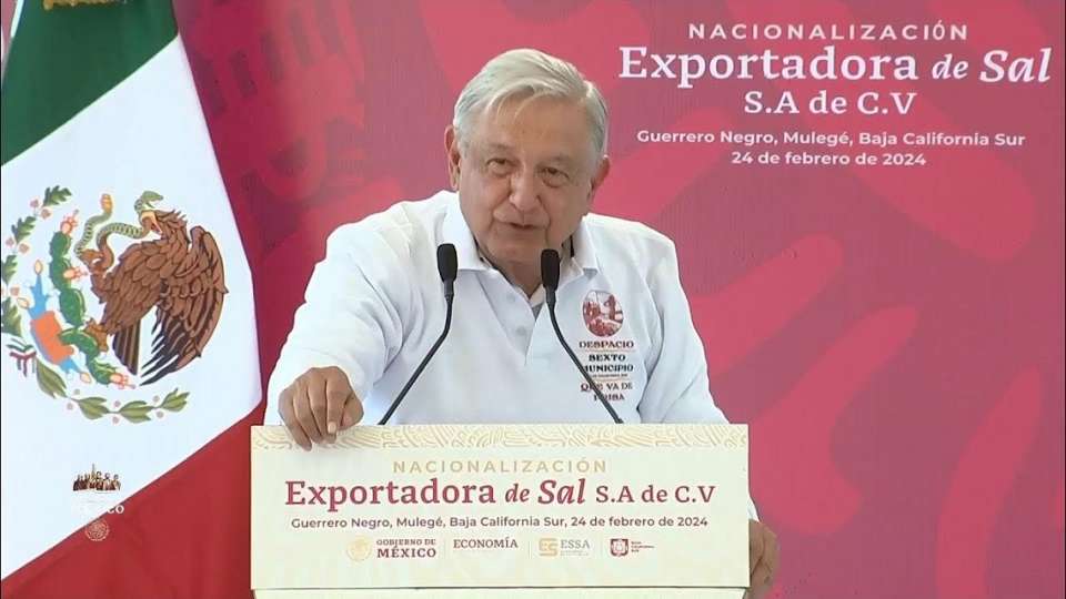 #Nacional | Anuncia AMLO la nacionalización de la exportadora de sal S.A. de C.V-
