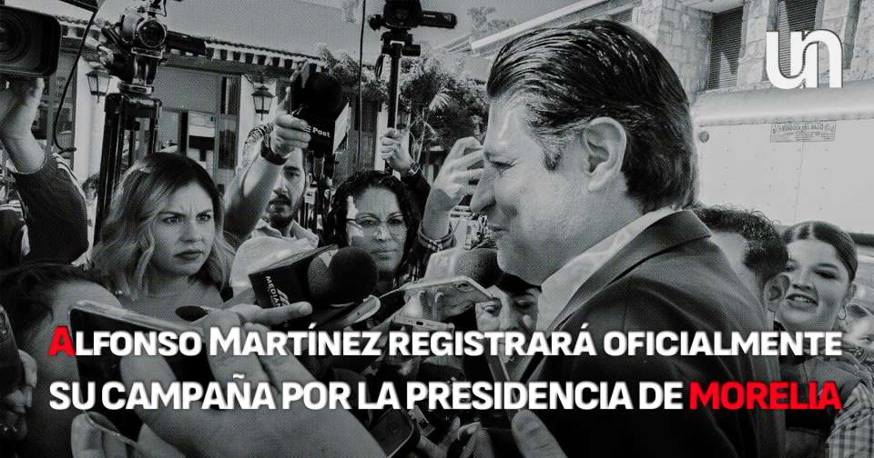 Alfonso Martínez registrará oficialmente su campaña por la presidencia de Morelia