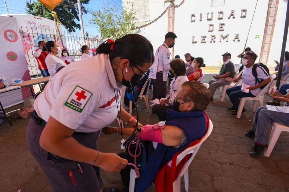 #Salud | Exitosa jornada de vacunación Covid-19 de Cruz Roja Mexicana en Lerma