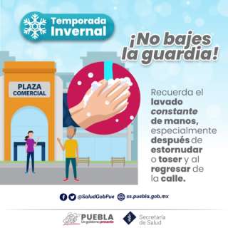 Puebla, sin defunciones por influenza en 24 horas: Salud
