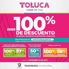 Campaña de regularización fiscal en Toluca