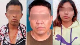 En la ciudad de Puebla, Policía Estatal detiene a tres presuntos narcomenudistas