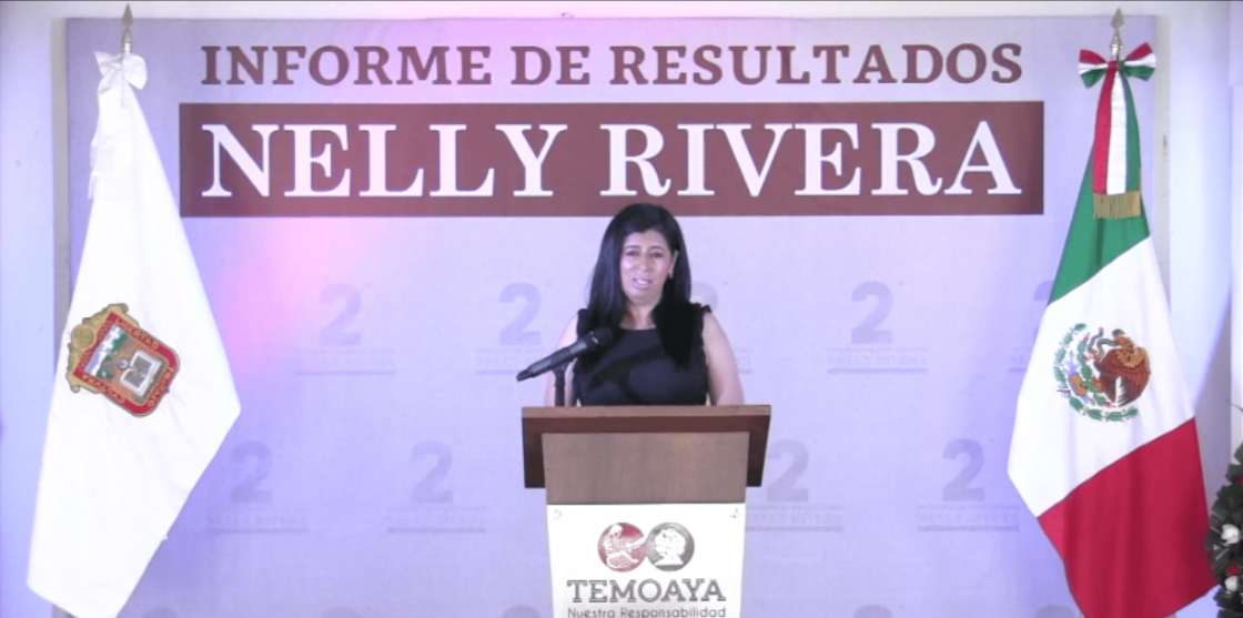 Brinda segundo informe de gobierno alcaldesa de Temoaya