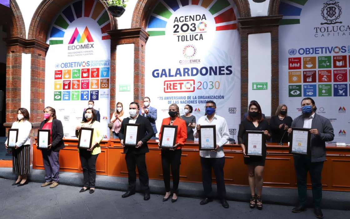 Entrega Toluca galardones a los mejores proyectos alineados a la Agenda 2030
