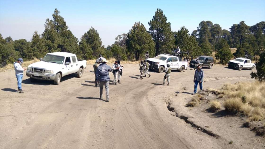 Realizan autoridades recorridos de vigilancia en el Nevado de Toluca