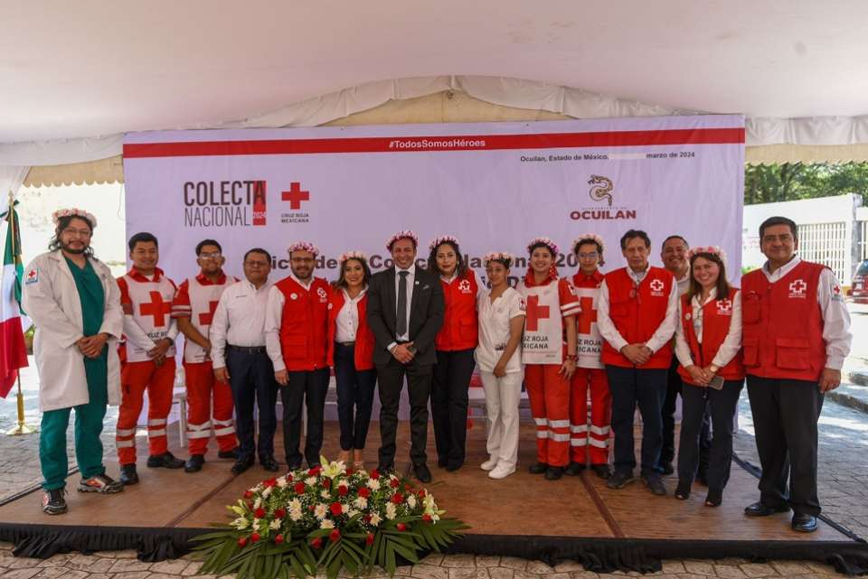 #Salud | Inicia Colecta Nacional 2024 de Cruz Roja Mexicana en Ocuilan