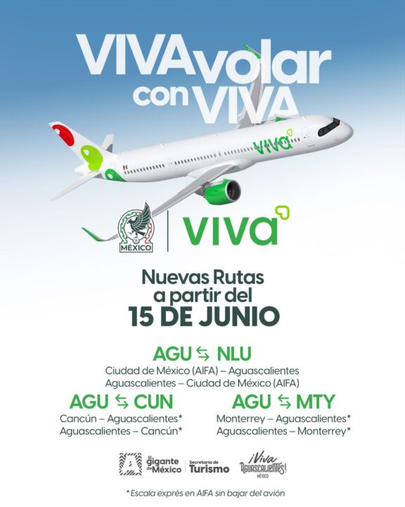Aguascalientes tendrá 5 nuevas rutas aéreas a partir de junio