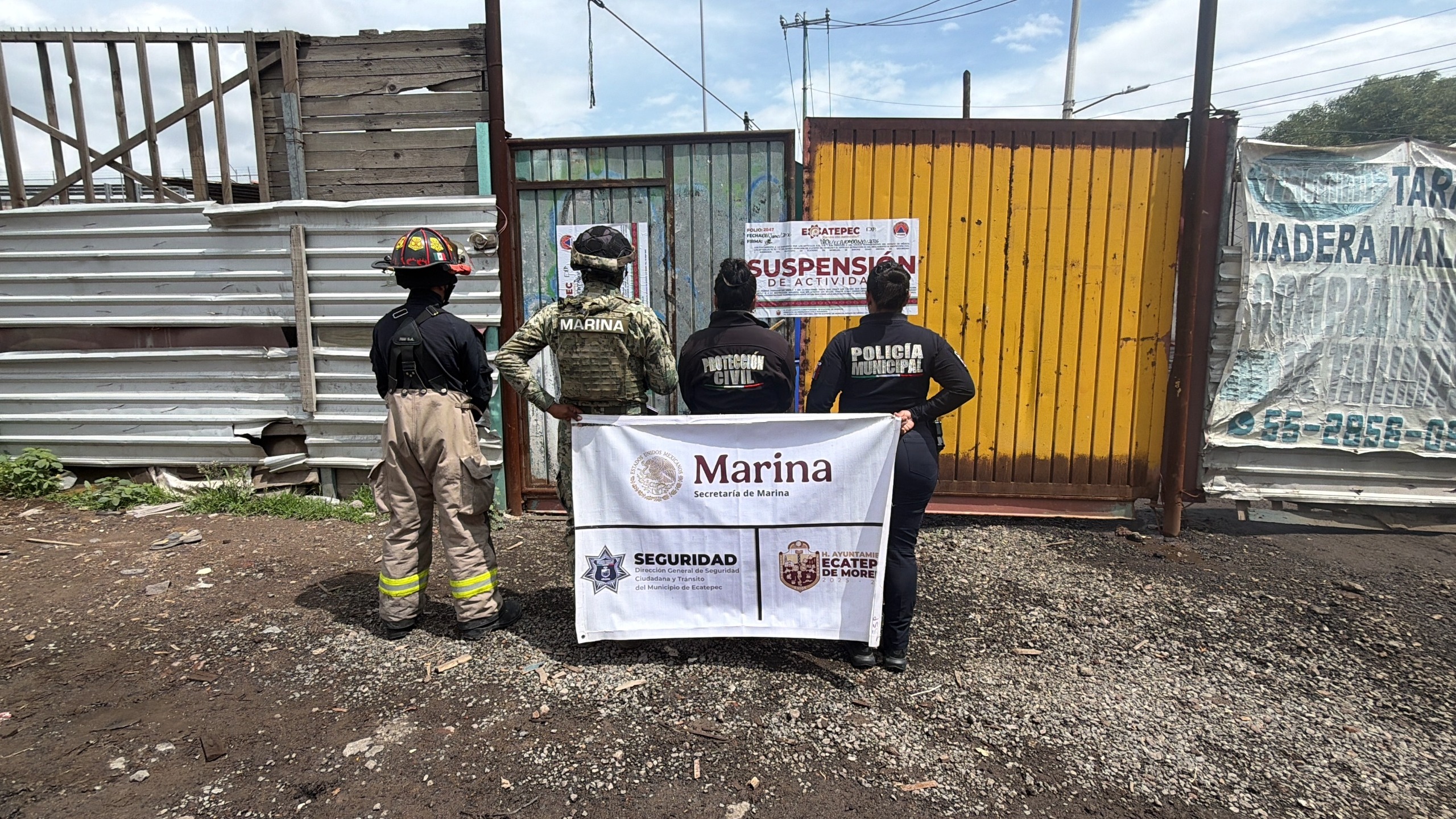 #Municipios | Suspenden fábrica ilegal de cloro en Ecatepec