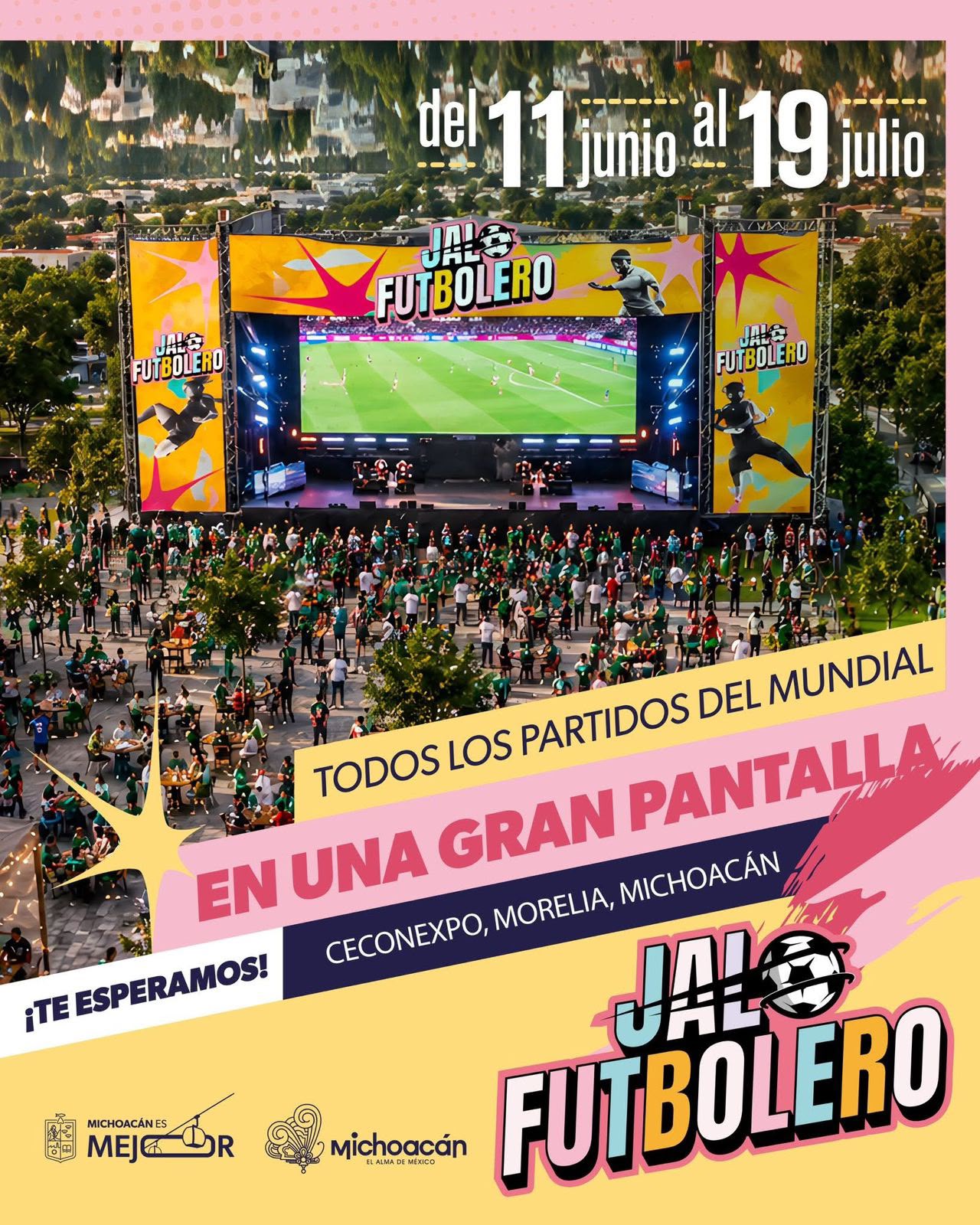 ¡Futbol para todos! Michoacán instalará pantalla g